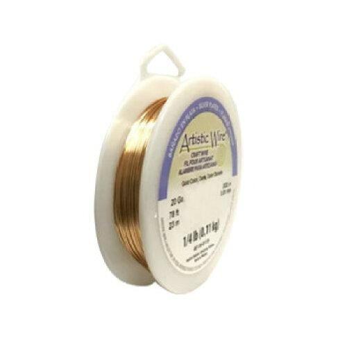 Wire and Cable Specialties Artistic Wire(アーティスティックワイヤー) ロングスプールス(業務用) ゴールド 0.8mm×約24m 20 (1601592)