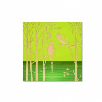 ユーパワー ウッド スカルプチャー アート「パロット オン ザ ツリー」 GR+NP SA-15098 (1819579)