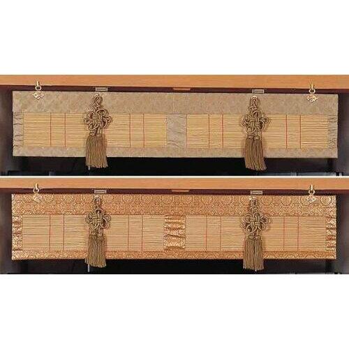 鹿田産業 仏間用すだれ 約90×約18cm TG90GLS ゴールド (1671140)