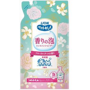 Shampoo - ライオンペット [ライオン]ペットキレイ 香りの泡リンスインシャンプー 犬猫用 フローラルブーケの香り つめかえ用 400ml (-)