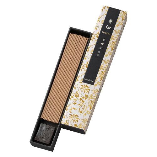 日本香堂 香伝 白檀合わせ スティック40本入 香立付 38653 (2165347)