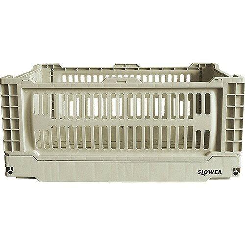 �ƥ������륢�� SLOWER(�������) FOLDING CONTAINER BASK �ޤ���߼�Ǽ L SLW163 SAND (1790501)