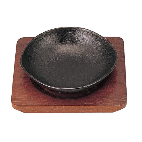 三和精機製作所 (S)ミニステーキ皿 ぎんなん 15cm【PSV8601】