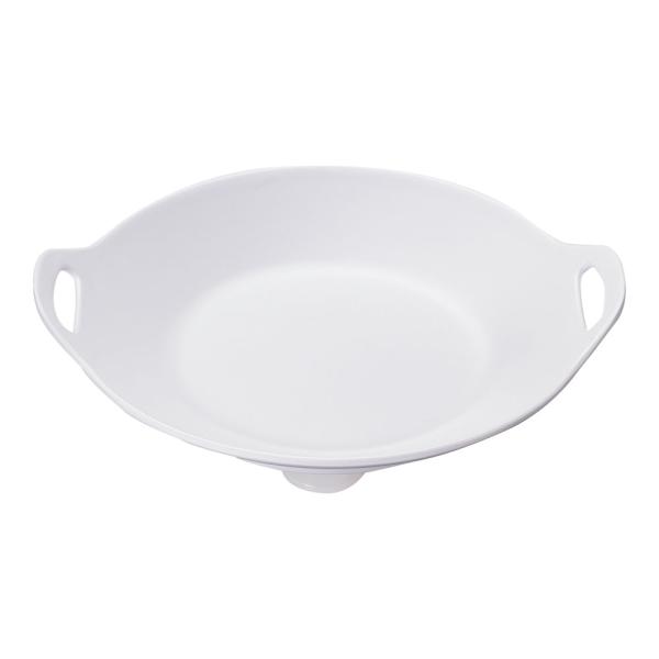 TKG テイケイジイ 遠藤商事 ジェーンユーロ メラミン取手付浅型ポットL D442 ホワイト【RPT9005】