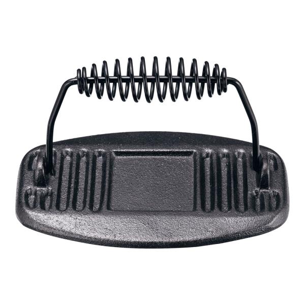 TKG テイケイジイ 遠藤商事 鋳鉄 ミートプレス バネ柄オーバル011917【BMC3701】