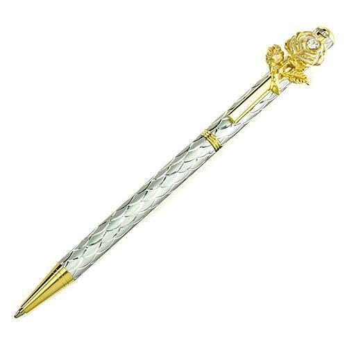 仁王インターナショナル キラキラボールペン ローズ1【スワロフスキーのオーナメント付】 (446-65307)