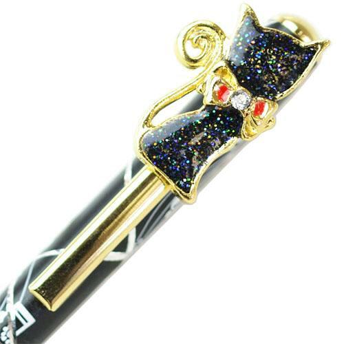 仁王インターナショナル キラキラボールペン ネコ3【スワロフスキーのオーナメント付】 (446-65369)