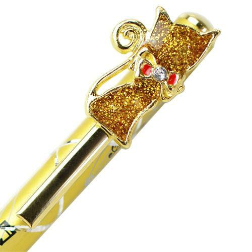 仁王インターナショナル キラキラボールペン ネコ3【スワロフスキーのオーナメント付】 (446-65372)