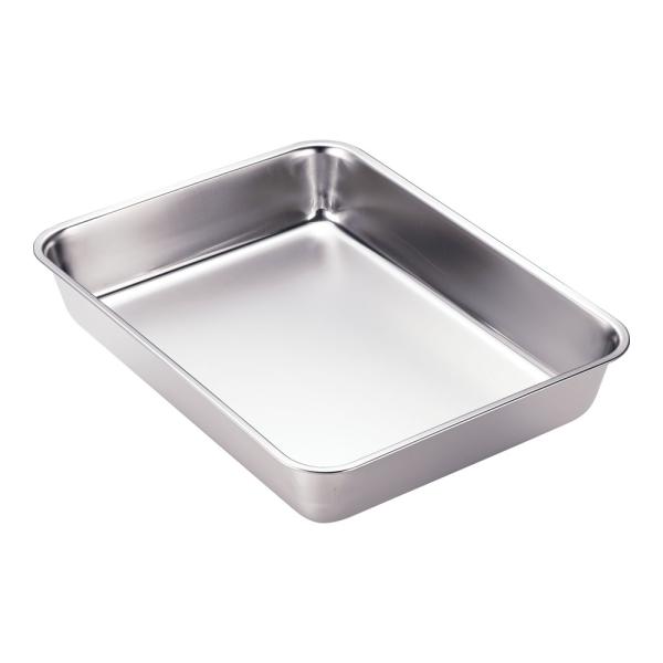 三宝産業 ステンレス角バット(電解仕上)6枚取【ABTK201】