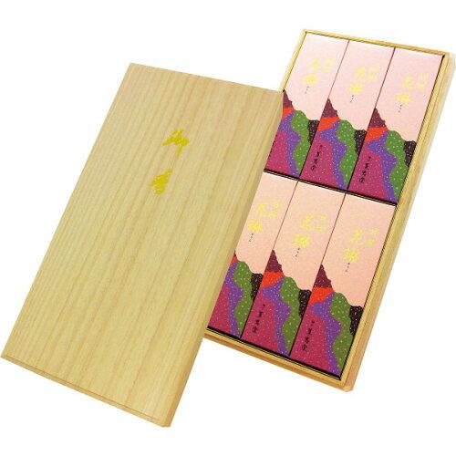 incense Sticks - 薫寿堂 特撰花琳 短寸6ケ-ス桐箱 3000 (2177340)