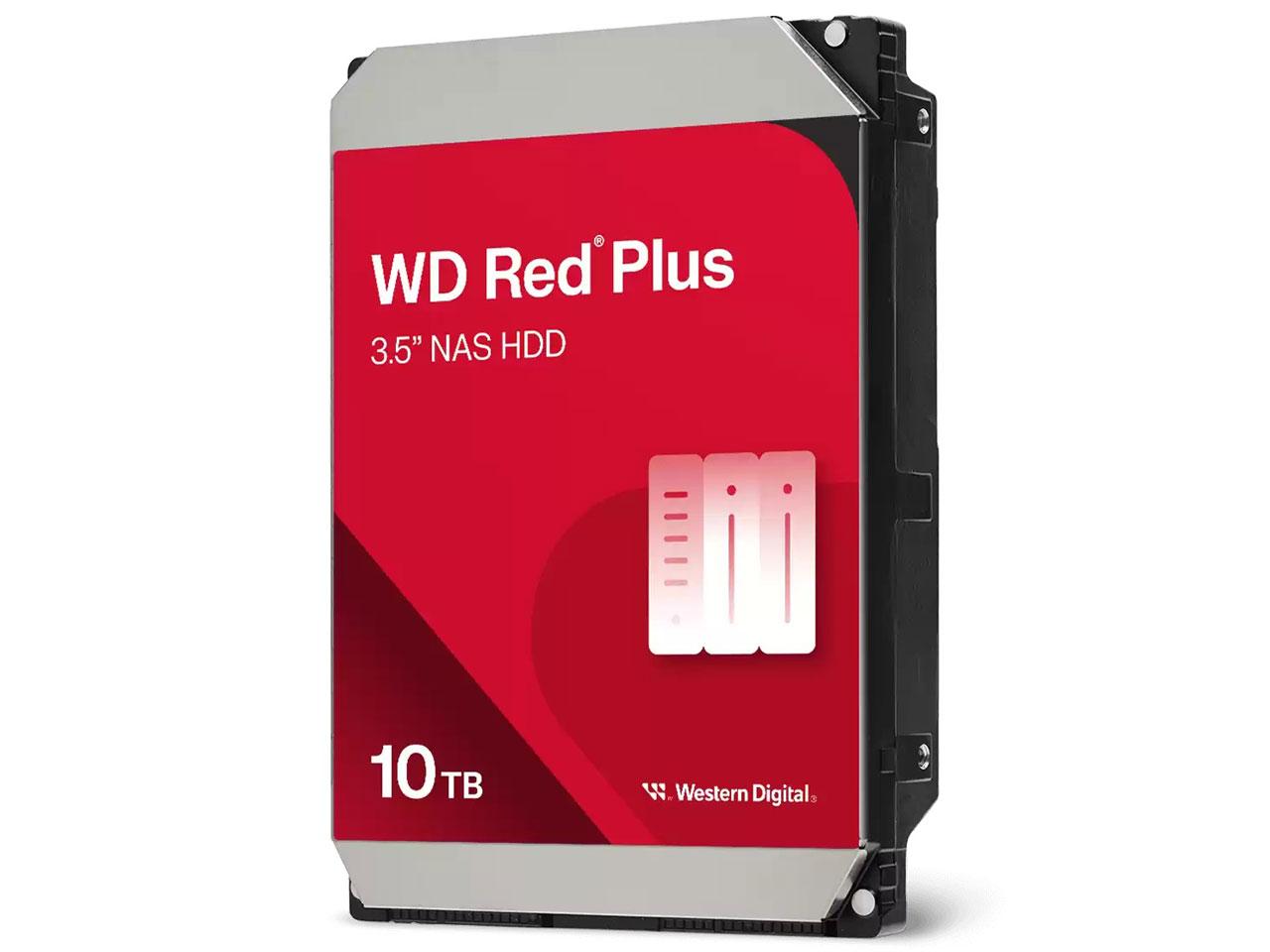 WESTERN DIGITAL WD Red Plus SATA 6Gb/s 512MB 10TB 7200rpm 3.5inch(WD100EFGX)