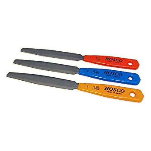 ホスコ HOSCO Luthiers Tools ナット溝切りヤスリ 3本組 エレキギター用 TL-NF3E (1809950)