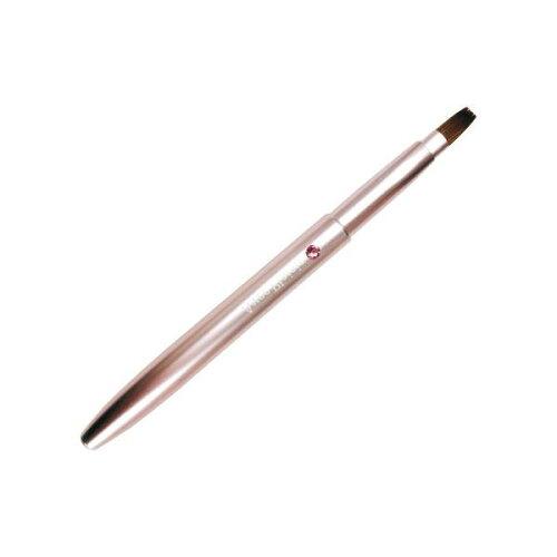 喜筆(kiHiTsu) 携帯リップブラシ プッシュアップ式 ピンク スワロフスキー付 14-12-suwAro (2242975)