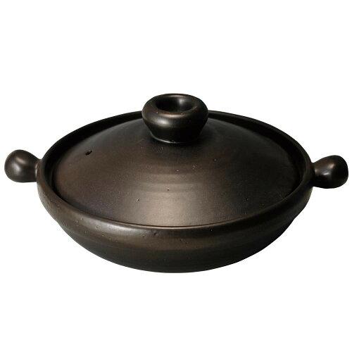 樂天商城 - マルヨシ陶器 M5576 グランドプロダクト ブラック クレイポットL 萬古焼 (2244220)