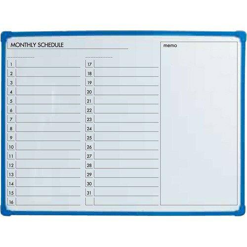 ナカバヤシ プラスチックフレームスケジュールボード 600×450mm SBP-N6045 (1250148)