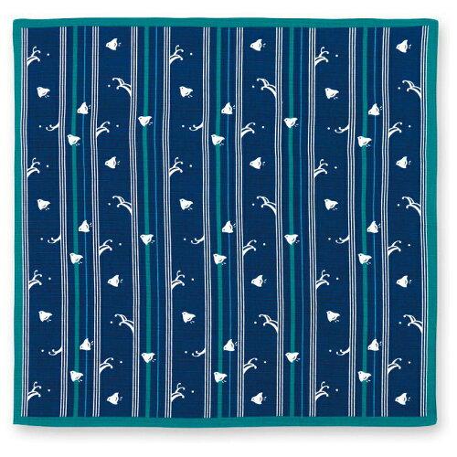 Japanese Wrapping Cloths - 宮本 おかみさん 小風呂敷 50cm 縞千鳥 30045 (1767405)