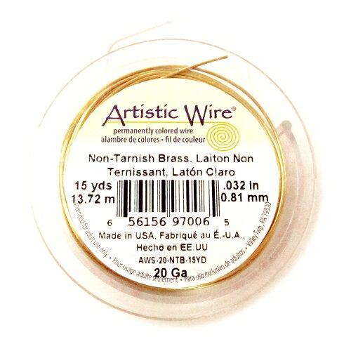 Wire and Cable Specialties AW ワイヤー(オールドスプールス) ノンターニッシュブラス20(0.8Φ) 20(0.81mm)約13.7m (1829582)
