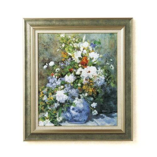 太田アート 名画額F10号 ルノワール「花瓶の花」 17921 (8943bt)
