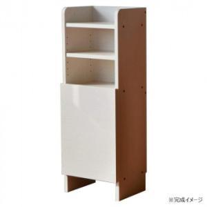 タカシン家具工業 日本製組立家具 ルガール30 ルーター収納 白 (2255000)