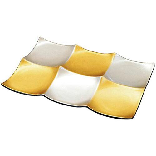 福井クラフト(Fukui Craft) 福井クラフト ABS6連プレート金銀粉蒔市松裏黒(全面塗) 51019210 (1876278)