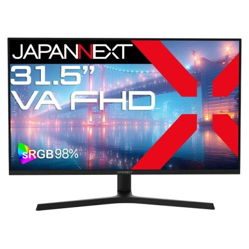 JAPANNEXT 液晶ディスプレイ 31.5型/1920×1080/HDMI×1、VGA×1/ブラック/スピーカー無/2年保証