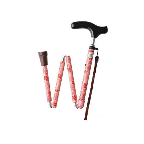 ウィズワン 折りたたみアルミステッキEAS アザリアピンク EAS-APK (2258363)