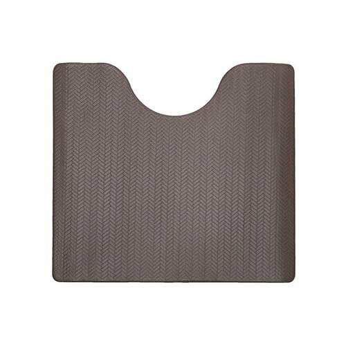 ズボラ 拭ける トイレ足元マット ブラウン 約55×60×0.5cm ヨコズナクリエーション (2254052)
