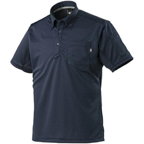 MIZUNO ミズノ ミズノ 静電ポロシャツ半袖 ネイビー 3XL-8 (F2JA1180143XL8 7217)