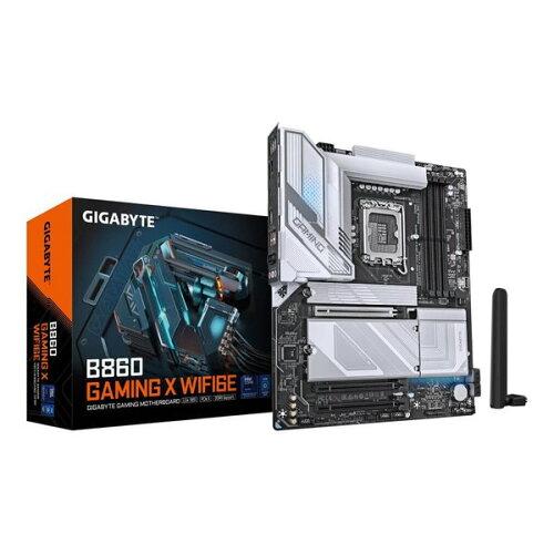 &nbsp;メーカー&nbsp;GIGABYTE&nbsp;商品カテゴリ&nbsp;PCパーツ＞マザーボード&nbsp;発送目安&nbsp;1週間以内に発送予定&nbsp;お支払方法&nbsp;銀行振込・クレジットカード&nbsp;送料&nbsp;送料無料&nbsp;特記事項&nbsp;&nbsp;その他&nbsp;※※※※※※※※※※※※※※※※※ 仕様 ※※※※※※※※※※※※※※※※※チップセット INTEL・B860CPUソケット LGA1851フォームファクタ ATX詳細メモリタイプ DIMM DDR5メモリスロット数 4最大メモリー容量 256GB幅x奥行き 305x244 mmPCI-Express 16X 1x PCI Express 5.0・2x PCI Express 4.0SATA 4 本Serial ATA SATA6.0GM.2ソケット数 3M.2サイズ M key：type 2280/2580/22110/25110DisplayPort数 1HDMIポート数 1USB USB3.2 Gen2 Type-Ax1・USB3.2 Gen1 Type-Ax2・USB2.0x5・USB4 Type-Cx1VRMフェーズ数 12+1+2一体型 I/O バックパネル ○LED制御機能 RGB FUSIONBIOSフラッシュバック機能 Q-Flash Plus button無線LAN IEEE802.11a/b/g/n/ac/axBluetooth ○LAN 1 個オンボードLAN 100/1000/2500オンボードRAID ○オンボードオーディオ onboardオンボードグラフィック -