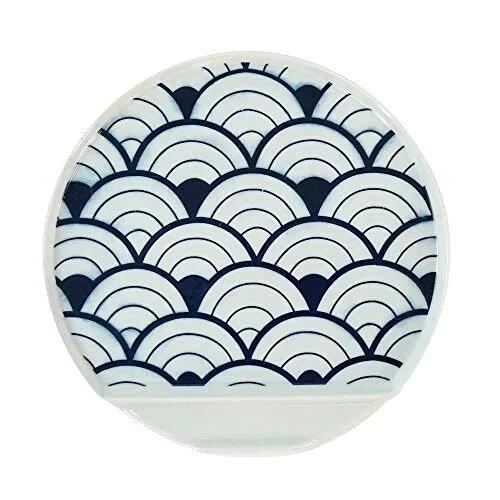 其它 食器 - 伊万里陶芸 和紋 波佐見焼 青海波 IM 半月プレート 06206026 (2254459)