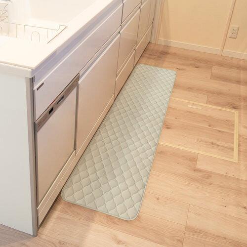 オカトー(Okato) オカトー mocchin(モッチン) ひんやり冷感インテリアマット 48×180cm グレー 1976 (2272425)