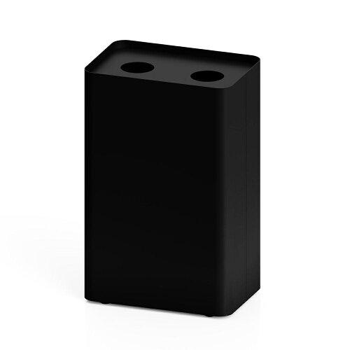 ミヅシマ工業 Mseries屑入 丸穴2タイプ ブラック 艶消し 投入口:J ペットボトル 3620224 (2271514)