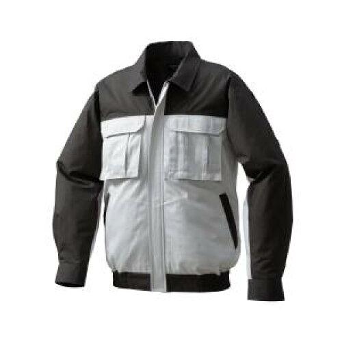 KUCHOFUKU 空調服 空調服 綿厚手脇下マチ付き空調服[[R下]] ウェアのみ シルバー×ダークグレー L (KU91920C06S3 2336)