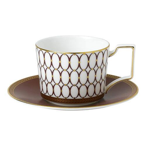 Fiskars(フィスカース) (B) Wedgwood ウェッジウッド ルネッサンス レッド ティーカップ＆ソーサー 1058821 (2284480)