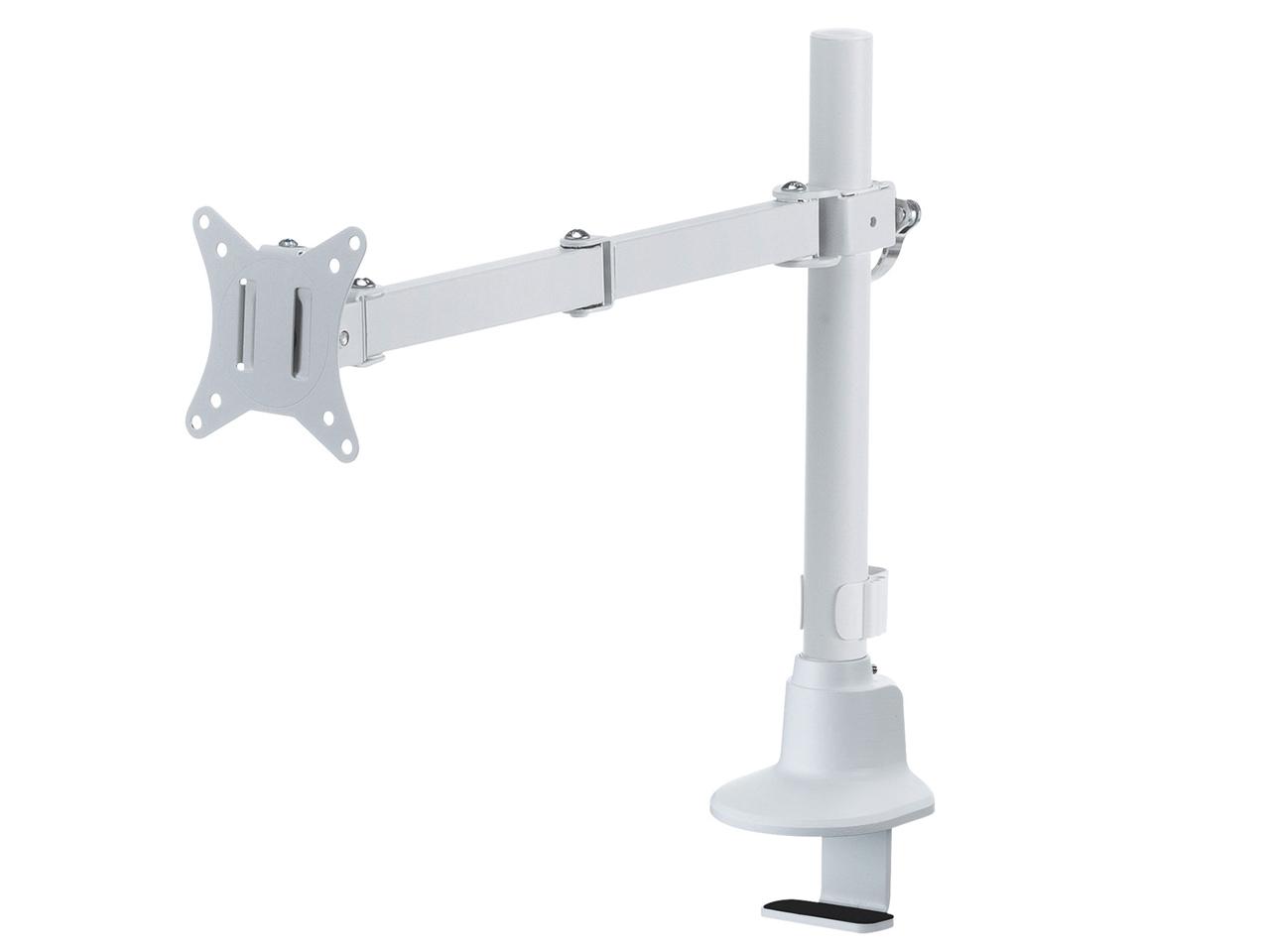 SANWASUPPLY サンワサプライ モニターアーム(シングル・ロングアーム・薄型ショートクランプ・ホ)(CR-LAC116W)