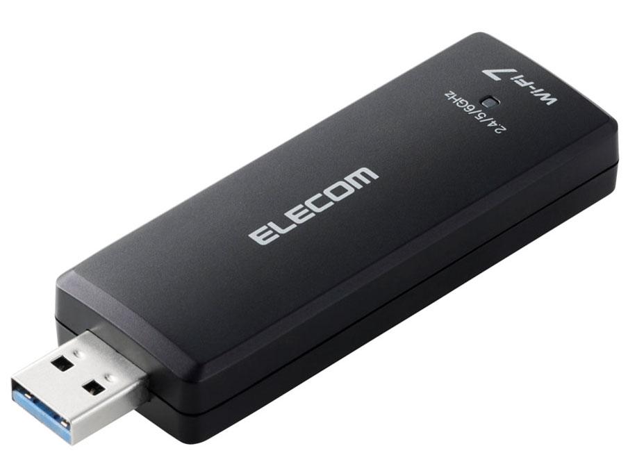 &nbsp;メーカー&nbsp;ELECOM エレコム&nbsp;商品カテゴリ&nbsp;ネットワーク機器＞ネットワークアダプタ&nbsp;発送目安&nbsp;1日〜2日以内に発送予定（土日祝除）&nbsp;お支払方法&nbsp;銀行振込・クレジットカード&nbsp;送料&nbsp;送料無料&nbsp;特記事項&nbsp;&nbsp;その他&nbsp;※※※※※※※※※※※※※※※※※ 仕様 ※※※※※※※※※※※※※※※※※無線LAN規格 Wi-Fi 7 (11be)インターフェース USB3.1 Gen1(USB3.0)周波数帯 2.4/5/6GHzセキュリティ規格 WPA3・WPA2・WPA暗号化形式 WEP・AESアンテナタイプ 内蔵対応OS WindowsWPS ○幅x高さx奥行 88x14x28 mm重量 30 g