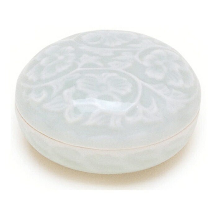 日本香堂 香合 青磁唐草彫 有田焼 28014 (2165324)