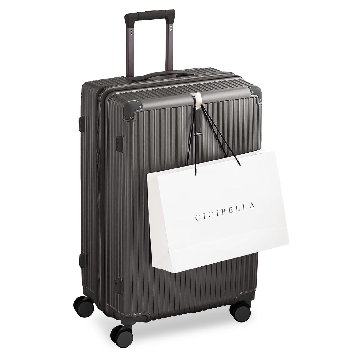 La Bella ラベラ CICIBELLA(シシベラ) 多機能スーツケース Lサイズ (約110L/7〜10泊) ブラック (2135581)