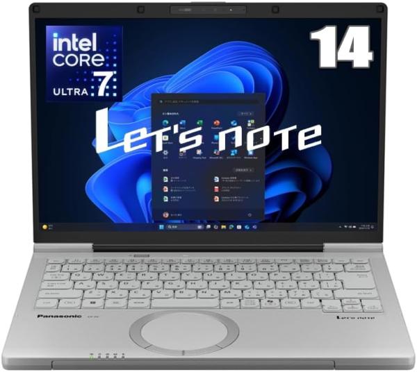 PANASONIC パナソニック CF-FC6B12AS Panasonic Let's note FC6 Windows 11 Pro 14.0型（インチ） Core Ultra7 メモリ16GB SSD 512GB 1920×1200 Webカメラ有り Bluetooth v5.3 Office無し 1.0kg未満 グレー系