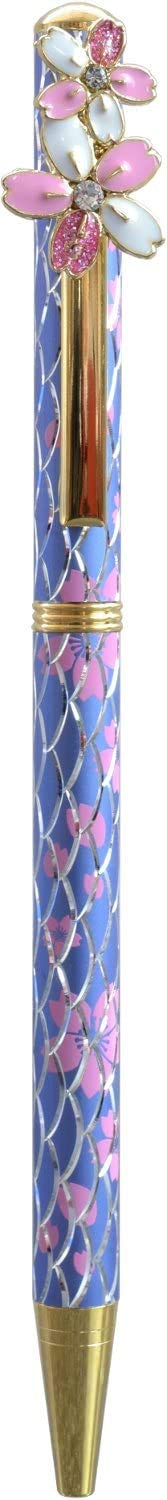 仁王インターナショナル キラキラボールペン サクラ【スワロフスキーのオーナメント付】 (446-65454)