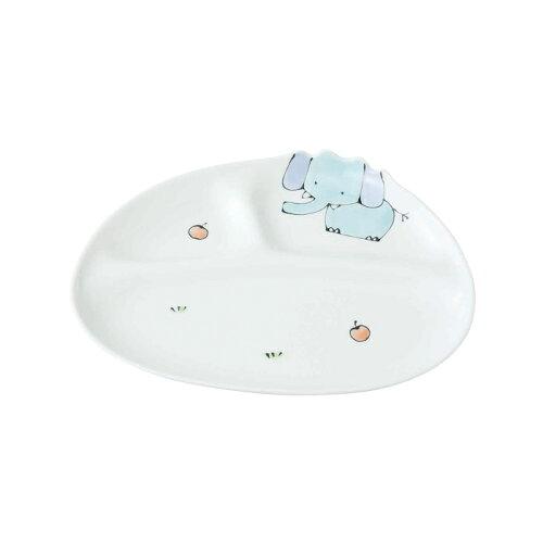 西海陶器(Saikaitoki) 60234 波佐見焼 with Family with Kids ぞう 仕切ミニプレート (1154626)