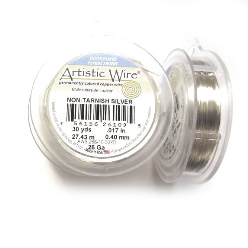 Wire and Cable Specialties AW ワイヤー(オールドスプールス) ノンターニッシュシルバー26(0.4Φ) 26(0.4mm)約27.4m (1829591)