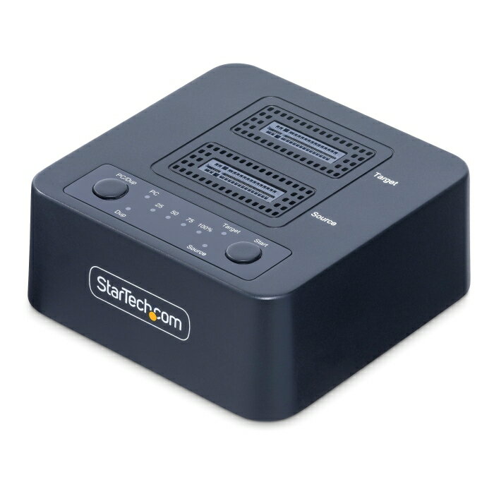 STARTECH.COM M.2 NVMe SSDスタンド/1対1/独立型 コピー機/USB A/C接続対応(M2-HDD-DUPLICATOR-N1)