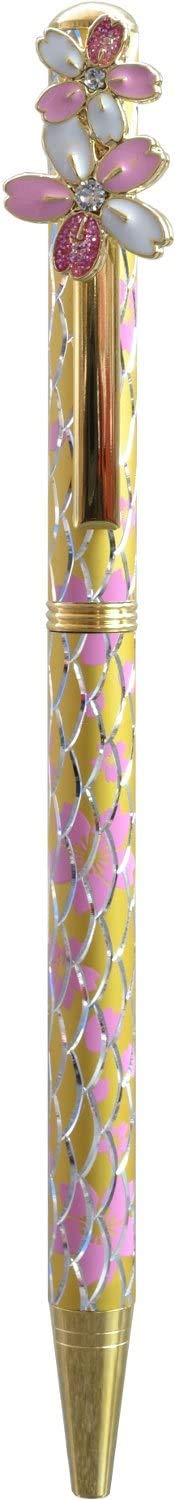 仁王インターナショナル キラキラボールペン サクラ【スワロフスキーのオーナメント付】 (446-65452)