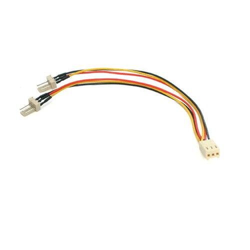 STARTECH.COM 15CM ファン用二股分岐電源ケーブル CPUクーラーやファンの電源用に 1X