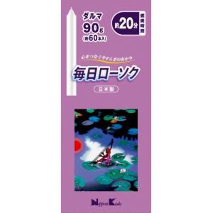 Rakuten - 日本香堂 毎日ローソク ダルマ 90g