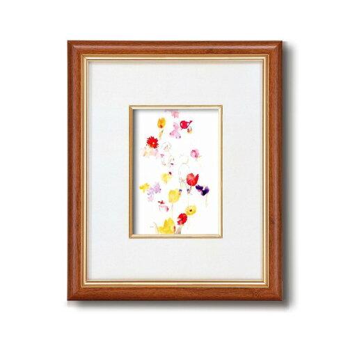 太田アート 1302240 いわさきちひろインチ額タテ(ちひろ絵はがき一枚入り) 1320640・水やり (4353au)