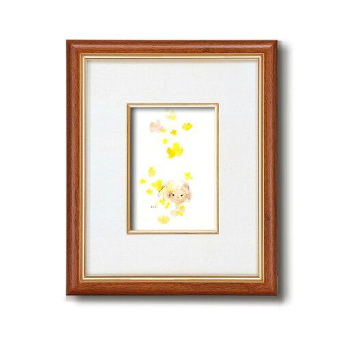 太田アート 1302240 いわさきちひろインチ額タテ(ちひろ絵はがき一枚入り) 1408840・花の夢 (4370au)