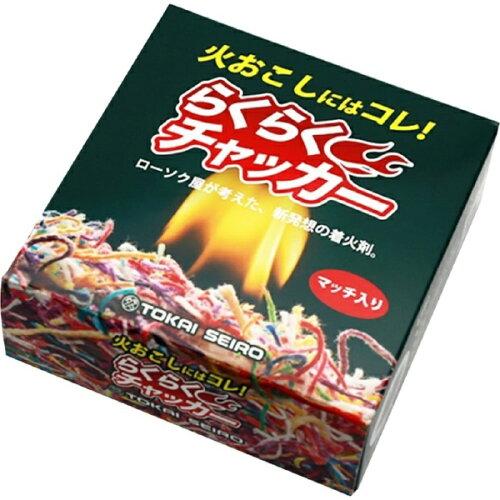 東海製蝋 ローソク らくらくチャッカー50gマッチ付 163-53 (1857404)