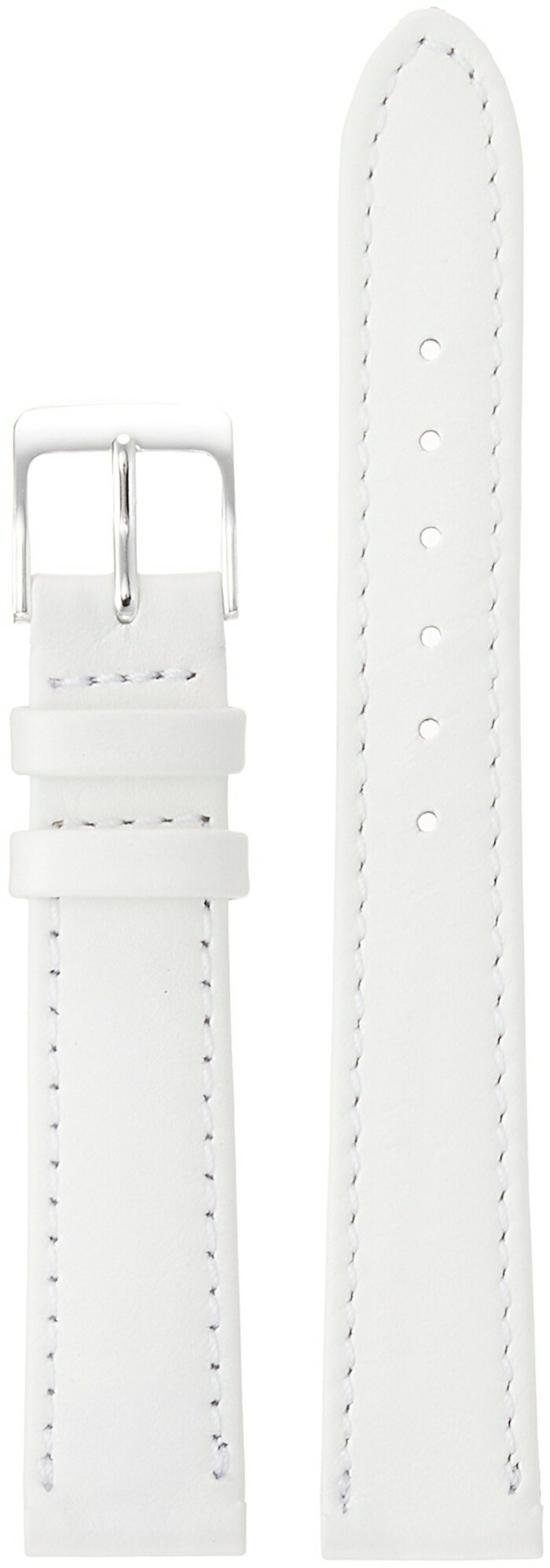 ミモザ(Mimosa) MIMOSA(ミモザ) 時計バンド Eカーフ 16mm ホワイト (美錠:銀) CE-WH16 (1561621)